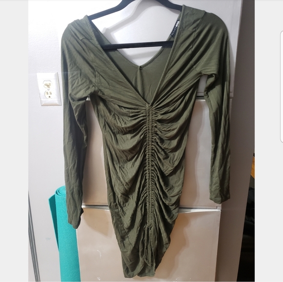 ❌SOLD❌"Olive You" Mini Dress - Picture 2 of 2